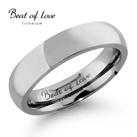 Beat of Love - Titaanisormus - Titaanisormukset - TI-063-5MM-150 - 1