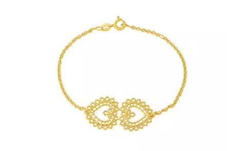 Lempikoru - Pitsisydän rannekoru - Hopearannekorut - 5531200190 - 1