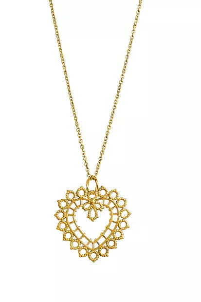 Lempikoru - Pitsisydän riipus keskik. - Hopeakaulakorut - 5231100500 - 1