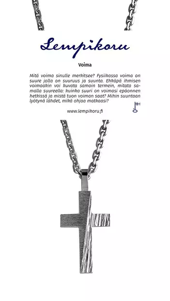 Lempikoru Voima -risti - Hopeakaulakorut - 3950500500 - 2