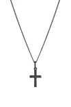 Risti paksu sileä musta - Hopeakaulakorut - 4256753500 - 1