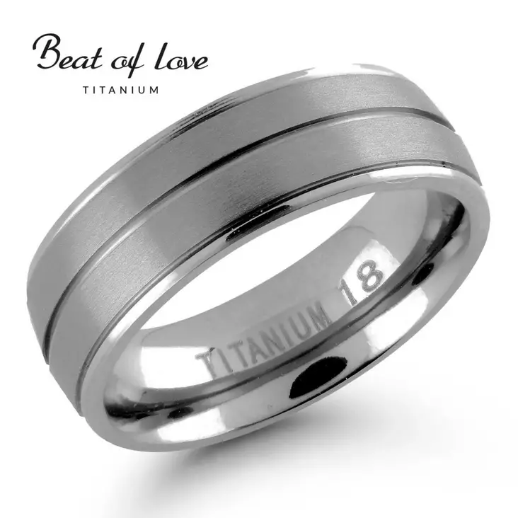 Beat of Love - Titaanisormus - Titaanisormukset - TI-183-7MM-150 - 1