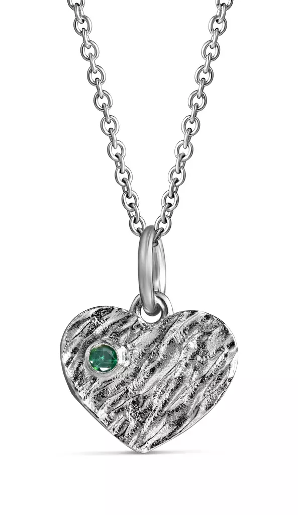Lempikoru Liekki-riipus pieni smaragdi - Hopeakaulakorut - 3209112450 - 1