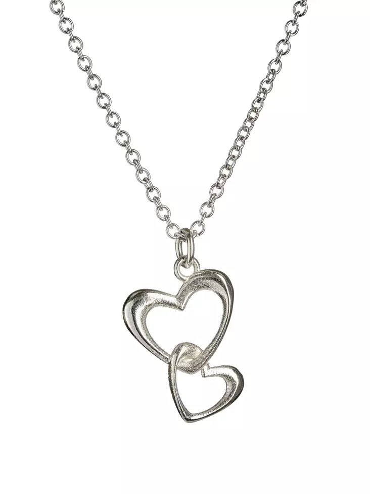 Lempikoru Onnenkantaja - Tuplasydän - Hopeakaulakorut - 3205100450 - 1