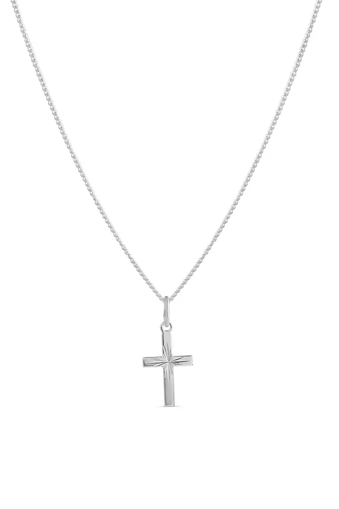 Risti timanttileikattu pieni - Hopeakaulakorut - 3250880500 - 1