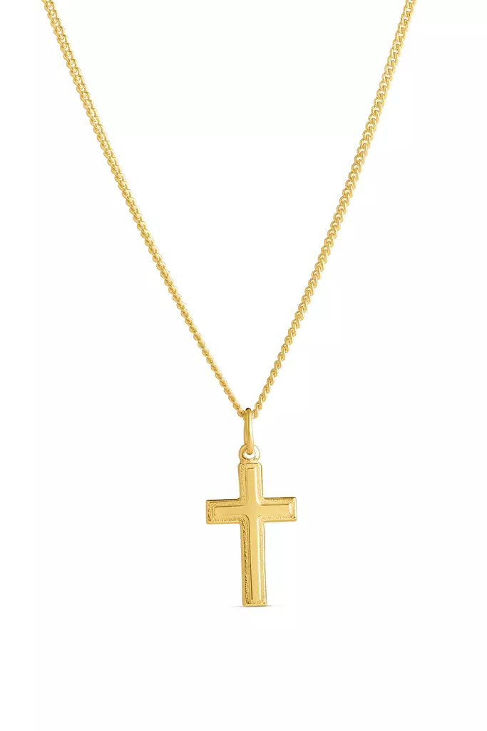 Risti uramatta pieni kullattu - Hopeakaulakorut - 5256661500 - 1