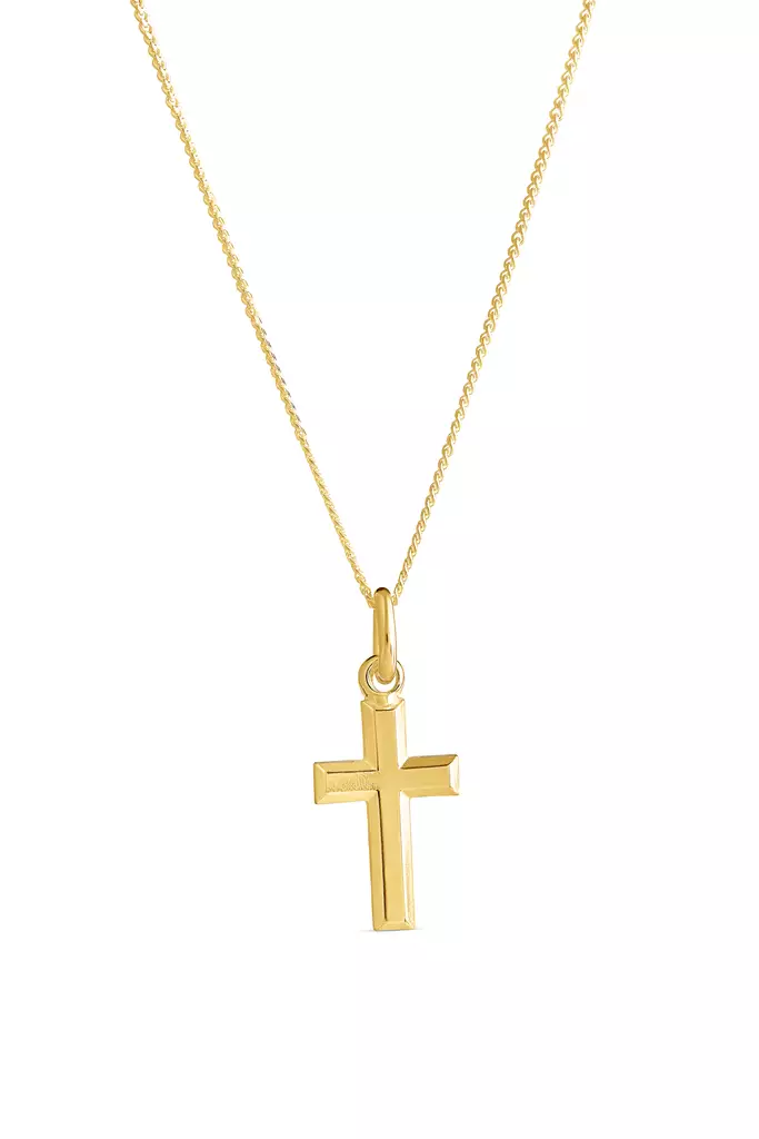 Risti viistoreuna pieni kullattu - Hopeakaulakorut - 5256721500 - 1