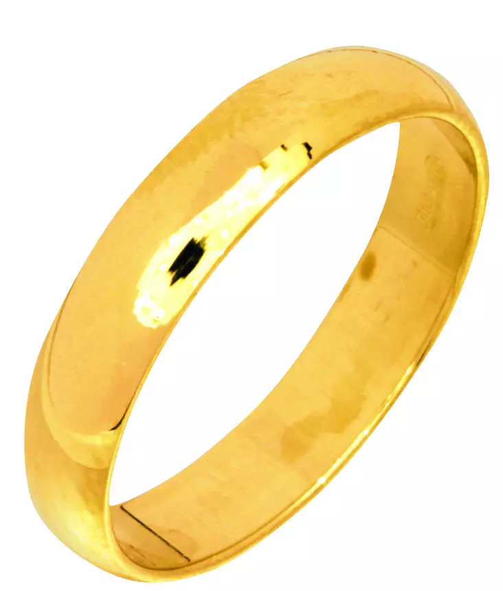 Top Gold keltakultainen kihlasormus 4mm - Kultasormukset - 3534-160 - 1