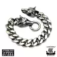 NVJ Rannekoru Steel Chain Wolf Head - Miesten rannekorut - NVJRA012 - 1