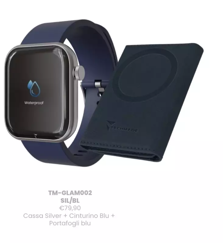 Techmade Glam älykello silikoni sininen - Techmade miesten älykellot - TM-GLAM002 - 1