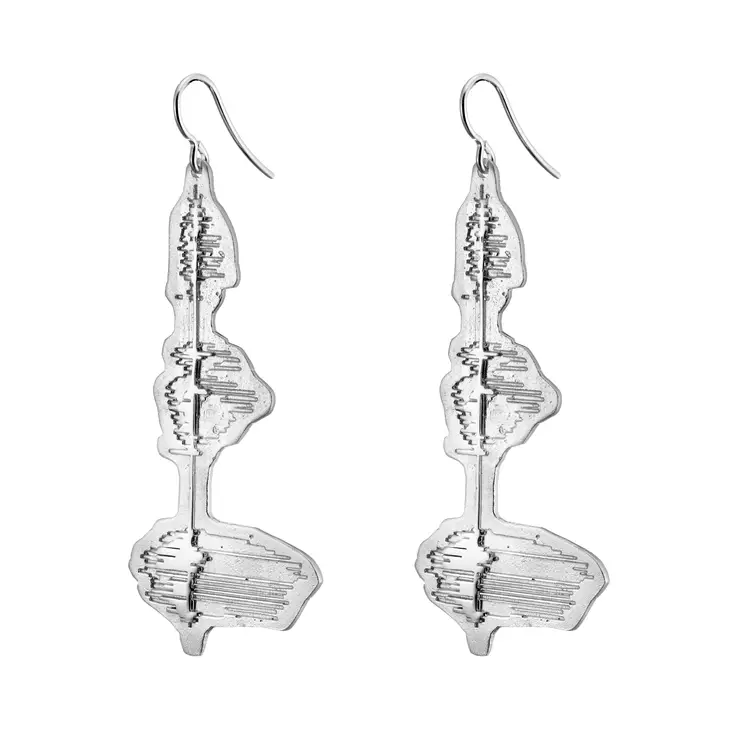 Aarikka Olet tärkeä-hopeakorvakorut - Hopeakorvakorut - C1043 - 1