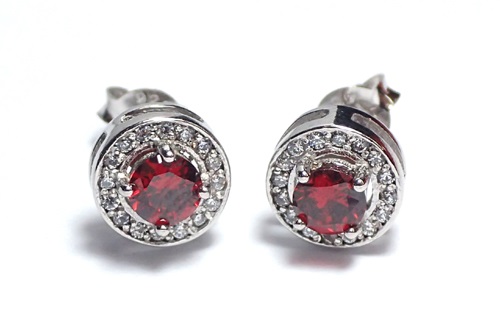 CK SILVER - Hopeakorvakorut Punainen - Hopeakorvakorut - CK30663529-03 - 1