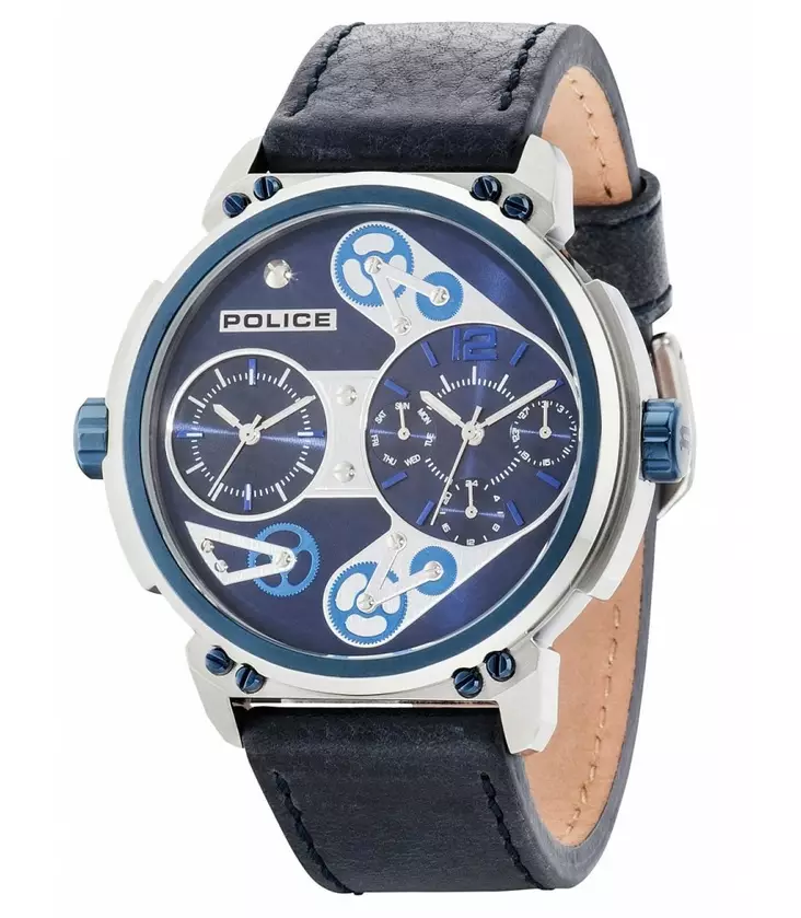 POLICE STEAMPUNK - Police miesten rannekellot - PL.14693JSTBL-03 - 1