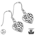 NVJ Korvakorut Small Celtic Knot Heart - Hopeakorvakorut - NVJKK054 - 1