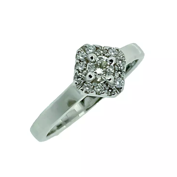 Ailio Halo4B timanttisormus 0,28ct W/VS - Timantti- ja vihkisormukset - HALO4B-155 - 1