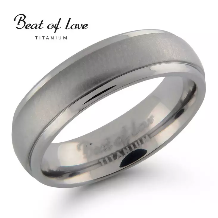 Beat of Love - Titaanisormus - Titaanisormukset - TI-054-6MM-155 - 1