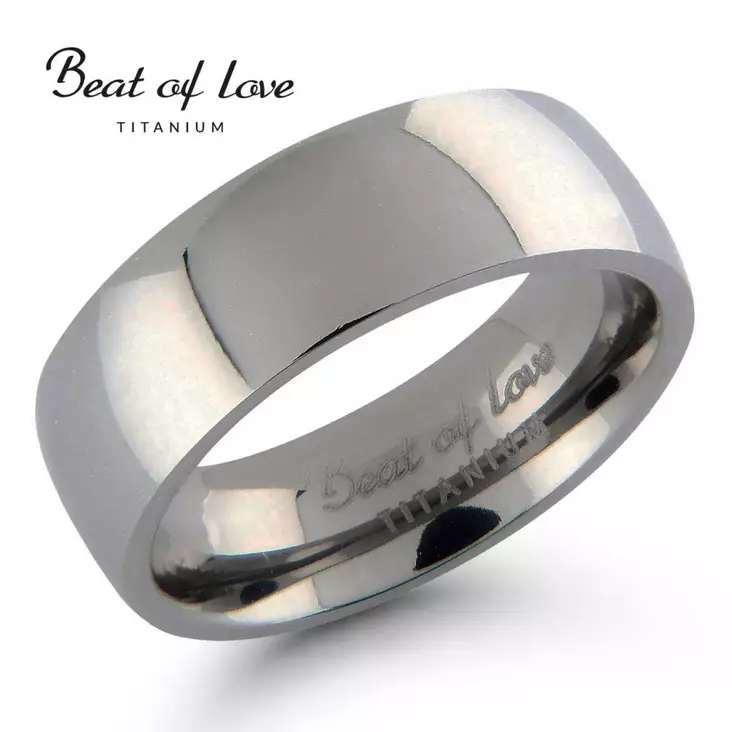 Beat of Love - Titaanisormus - Titaanisormukset - TI-115-7MM-155 - 1