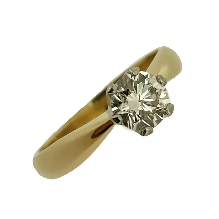 Kotimainen timanttisormus 0,74ct W/VS - Timantti- ja vihkisormukset - 428-155 - 1