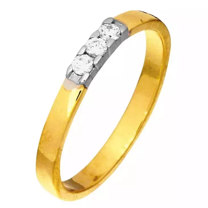 Keltakultainen Timanttisormus - Timantti- ja vihkisormukset - L35303-155 - 2