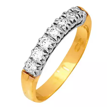 Keltakultainen Timanttisormus - Timantti- ja vihkisormukset - L35305-155 - 1