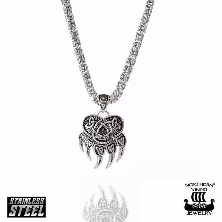 NVJ Karhun Käpälä-kuningasketju 60cm - Miesten kaulakorut - NVJRS047 - 1