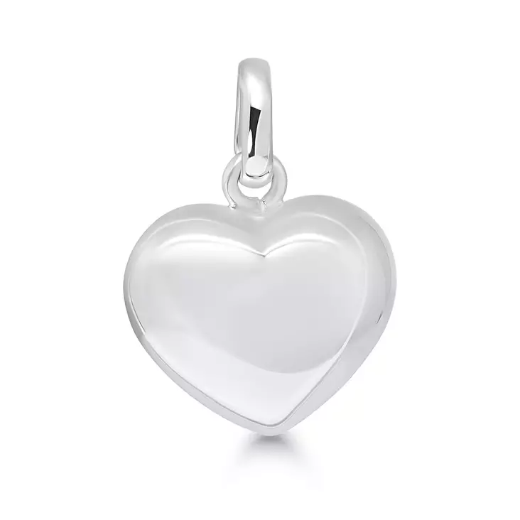 Hopeariipus sydän 12 x14mm - Hopeakaulakorut - WP-26537 - 1