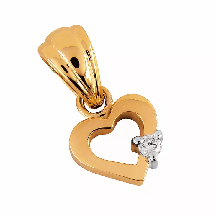 Kotimainen sydänriipus - Timanttikorut - 8529A - 1