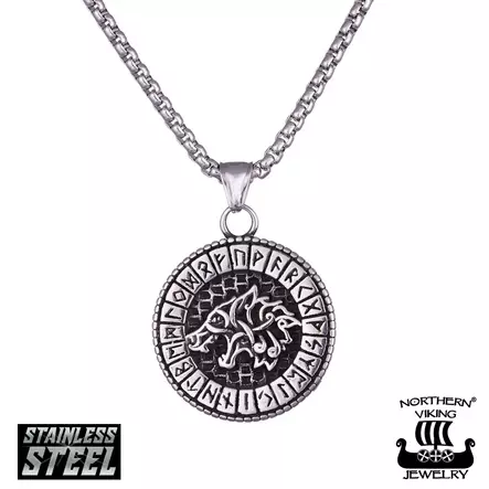 NVJ Fenrir Rune - Kaulakoru 55cm - Miesten kaulakorut - NVJRS125_55cm - 1