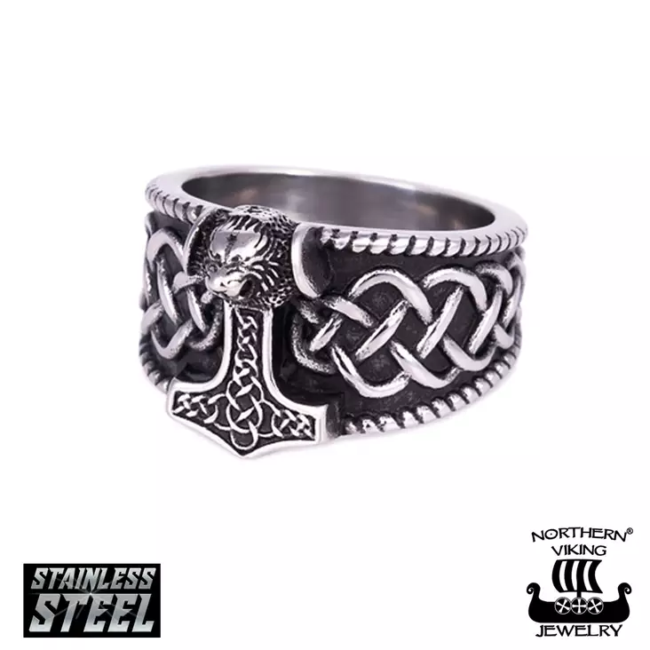 NVJ sormus - Thorin Vasara Celtic Knot - Miesten sormukset - NVJSO030_23mm - 1