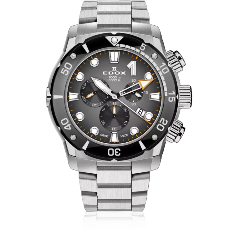 Edox CO-1 Chronograph - Edox miesten rannekellot - 10242-TINM-GIDNO - 1