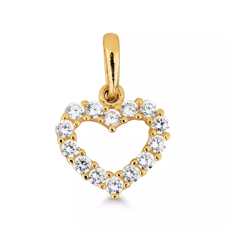 Sydänriipus 9 k - Kultakaulakorut - 9K-K-P60929Z - 1